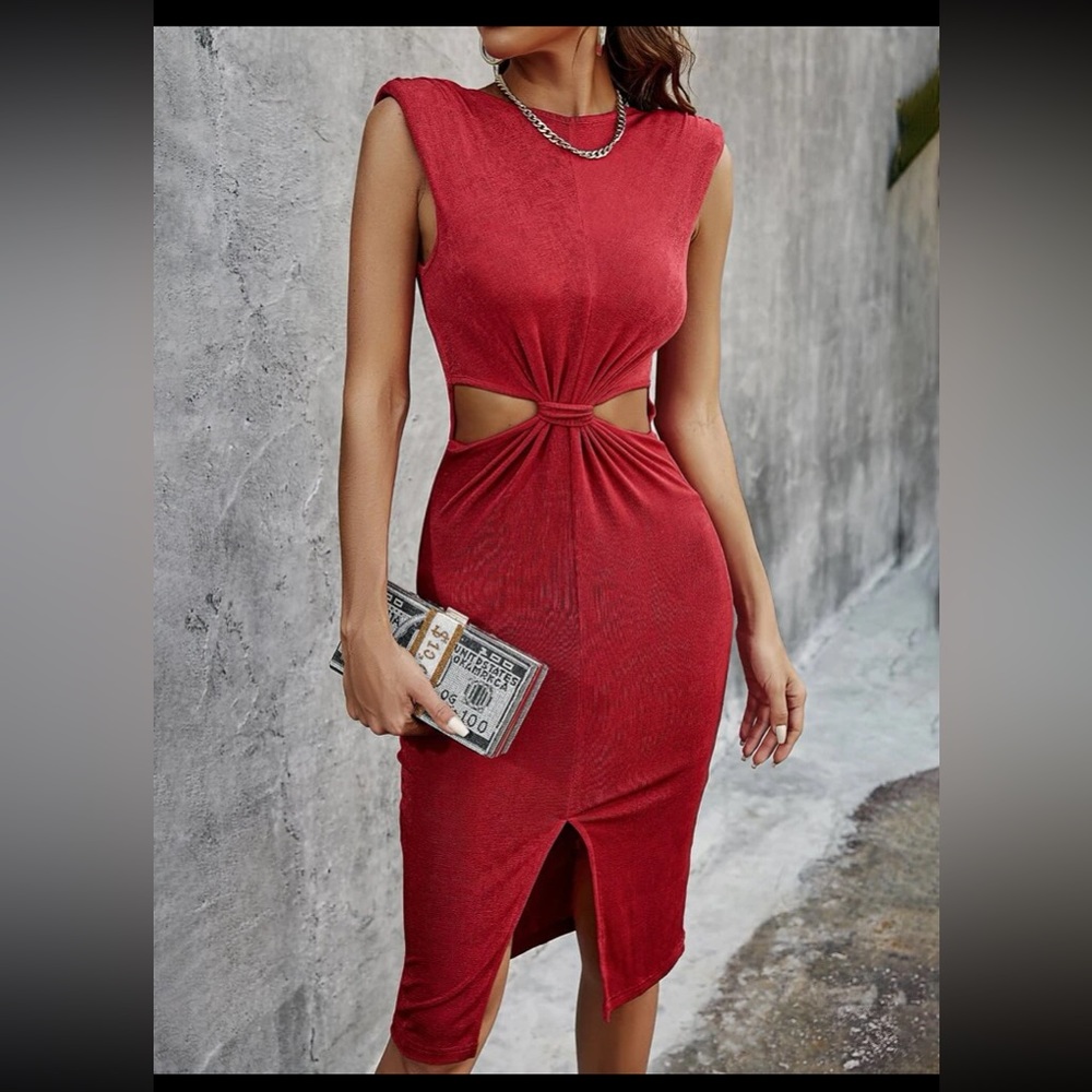 COPY - New Inventory 🌺Solid Cutout Body-con Dress🌺
